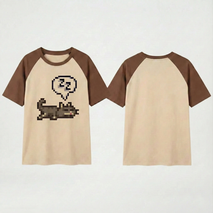 Camiseta Stardew Valley Edição Gatinho Dormindo