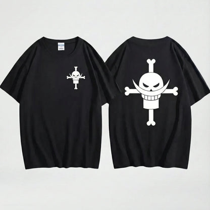 Camiseta One Piece "Legacy of Fire" – Ace & Barba Branca