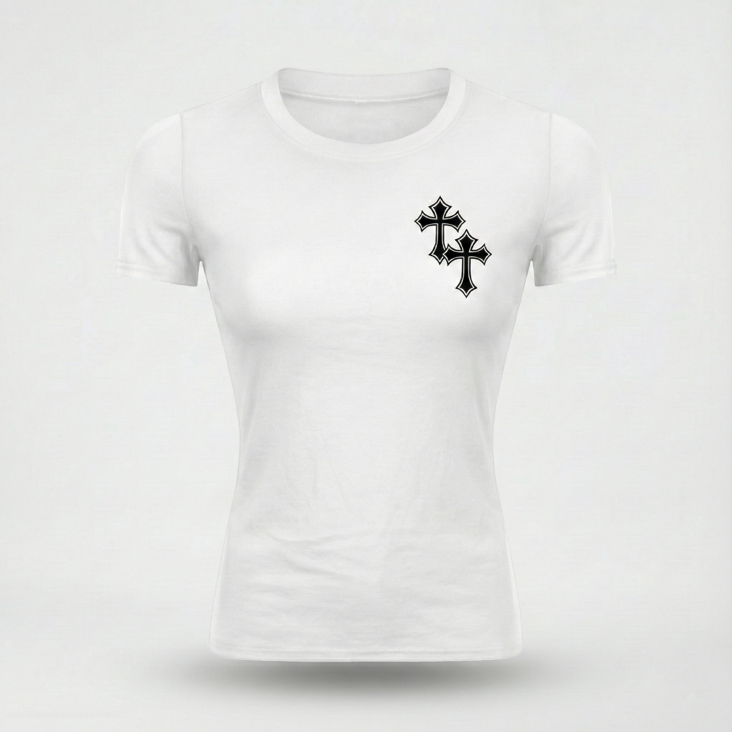 Camiseta de Compressão Feminina "Iron Faith" – Edição The Cross