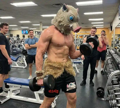 Shorts Compressão "Beast Breathing" – Edição Inosuke Hashibira