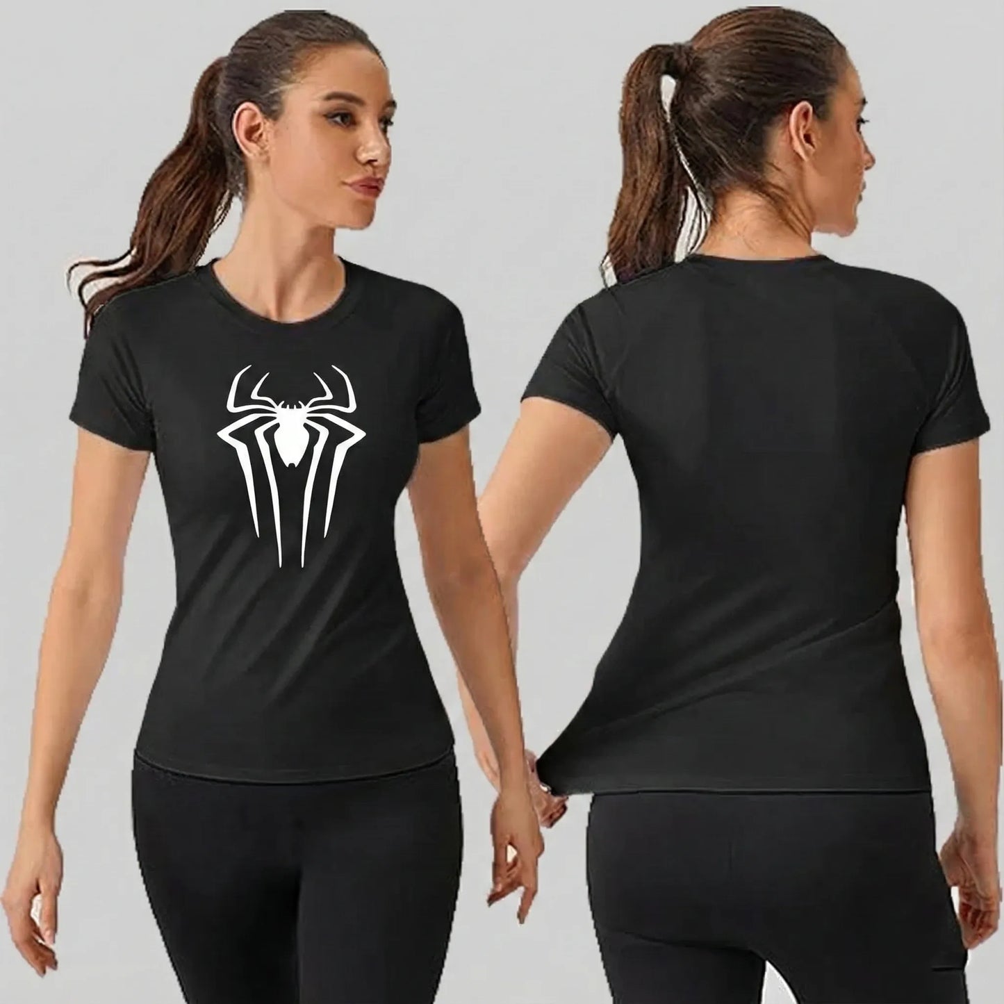Camiseta de Compressão Feminina "Arachnid" – Edição Hero Suit