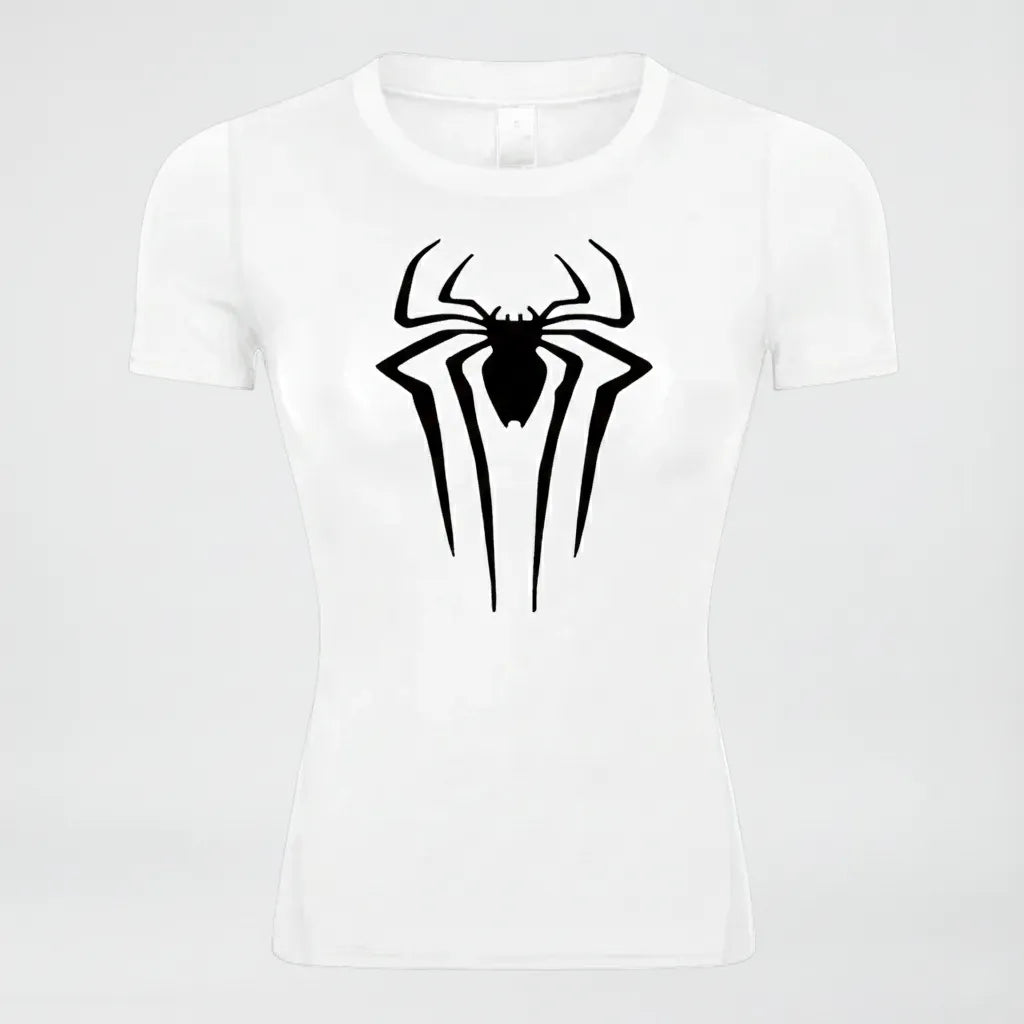 Camiseta de Compressão Feminina "Arachnid" – Edição Hero Suit
