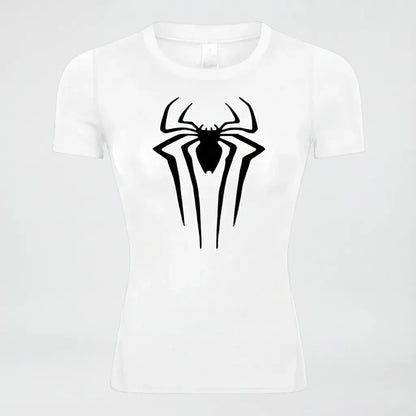 Camiseta de Compressão Feminina "Arachnid" – Edição Hero Suit