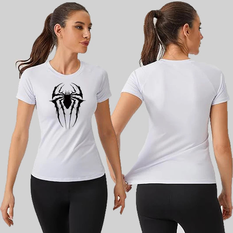 Camiseta de Compressão Feminina "Arachnid" – Edição Hero Suit